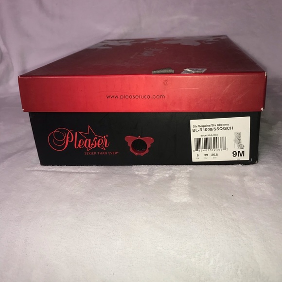 Pleaser Sequins/Chrome Boots - Picture 5 of 6